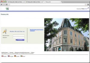 Thoma AG - Druckerei Basel Web to Print Shop